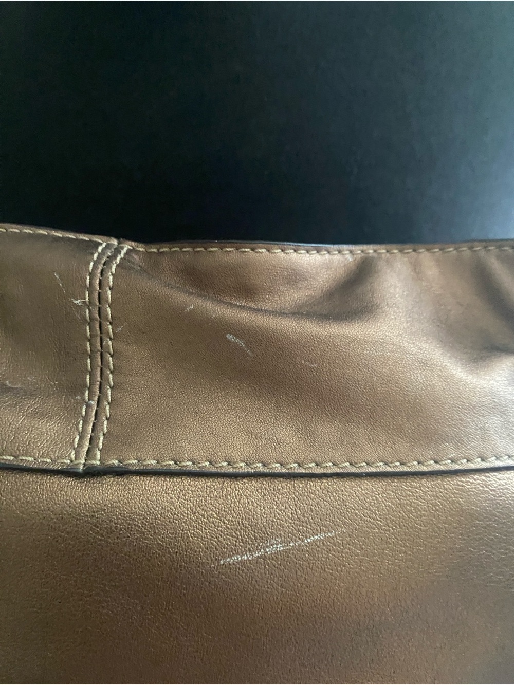 Vintage Coach 2008 Copper Leather Shoulder bag New with  tags - Picture 5 of 9